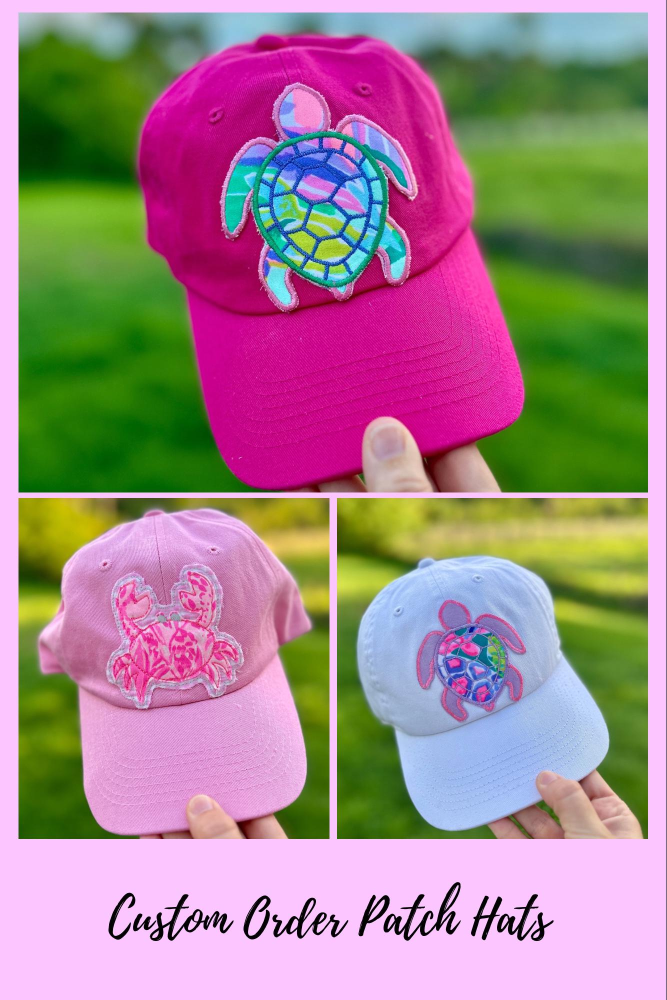 Nautical Preppy Girl Embroidered Iron-on Patches for Trucker Hats and Custom Apparel