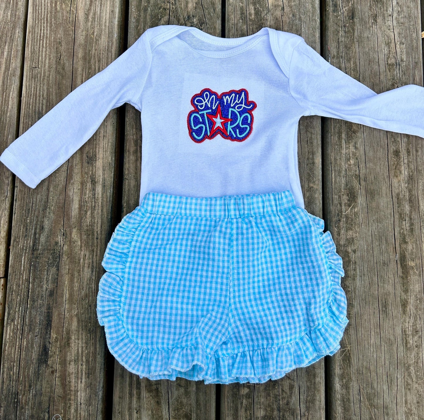 Patriotic Infant Oh My Stars 4th of July Bodysuit