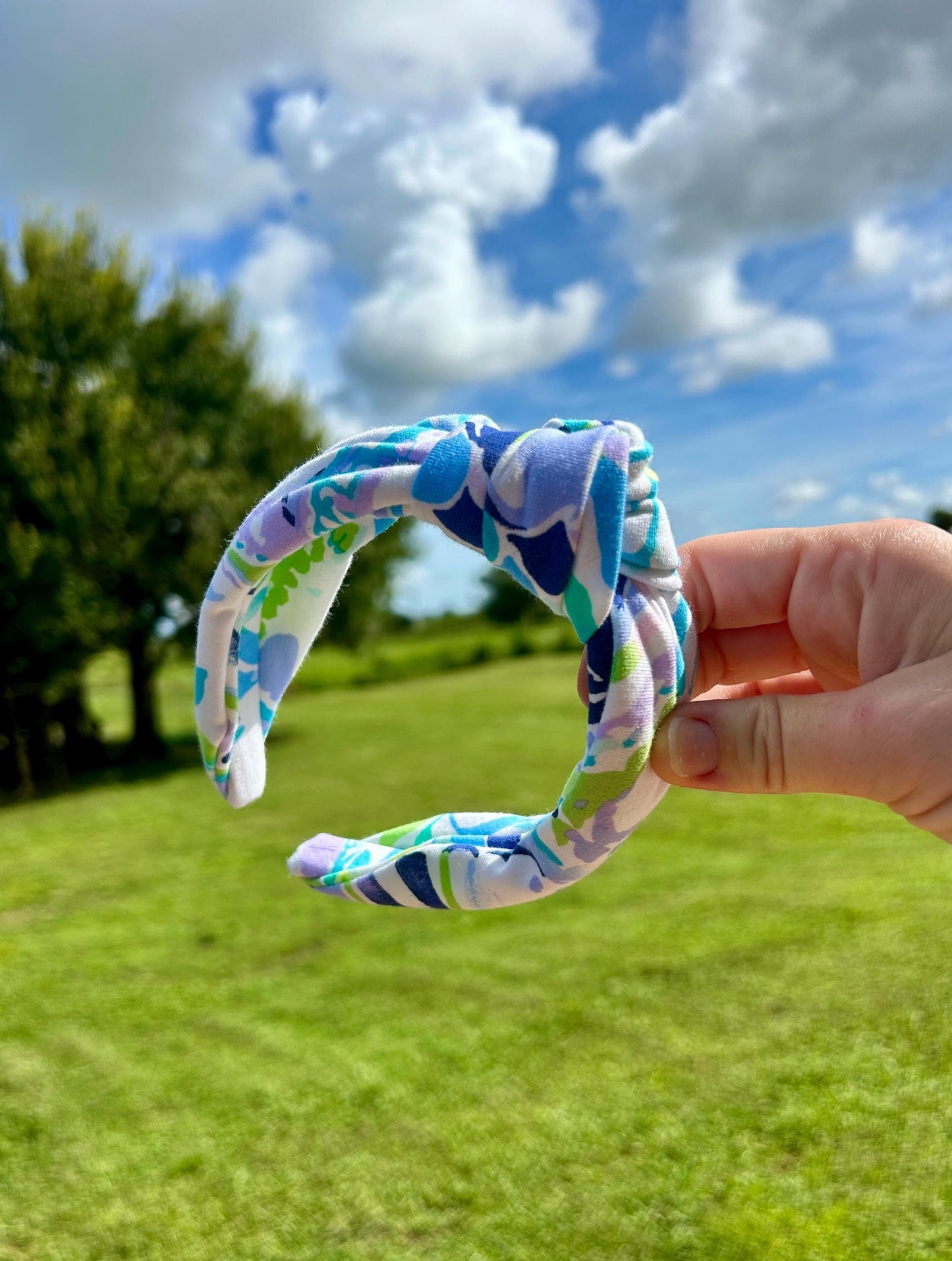 Palm Beach Style Preppy Top Knot Headband