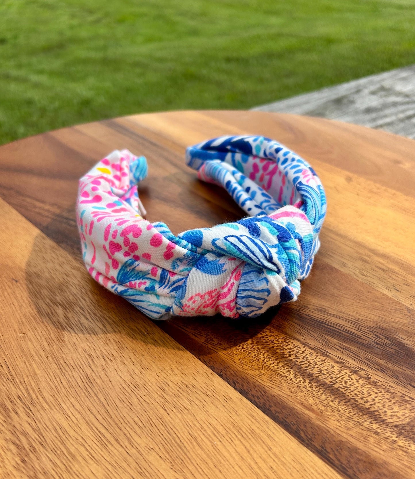 Palm Beach Style Headband Preppy Top Knot Headband