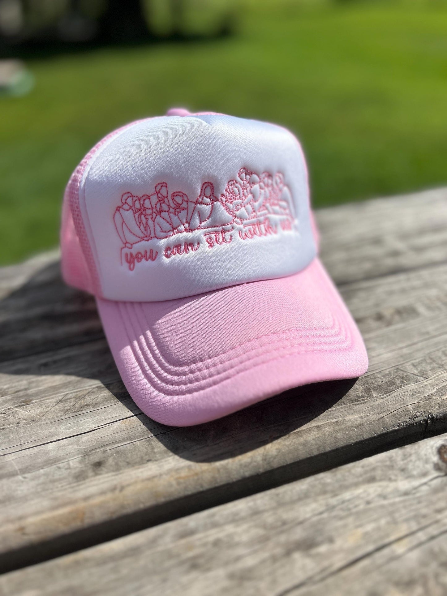 Christian Trucker Hat: Embroidered Last Supper, Faith-Based Gift