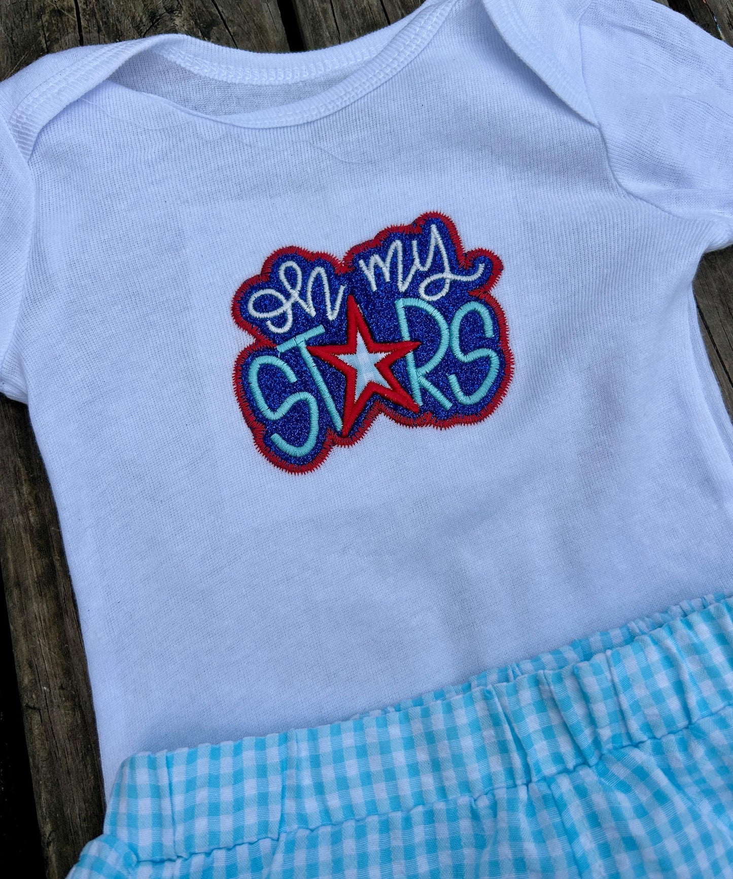 Patriotic Infant Oh My Stars 4th of July Bodysuit