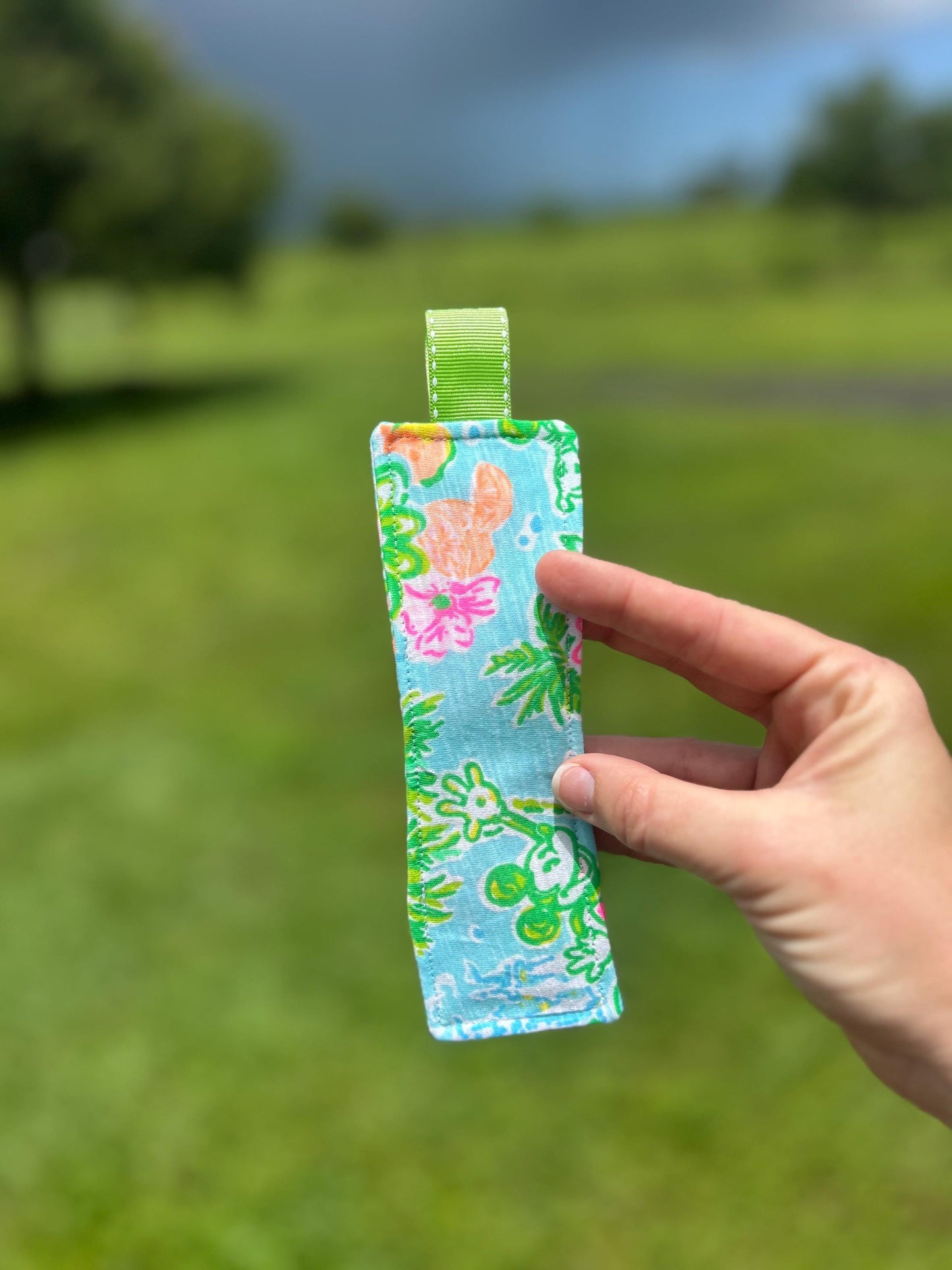 Handmade Fabric Bookmark: Colorful Preppy Book Lover Gift