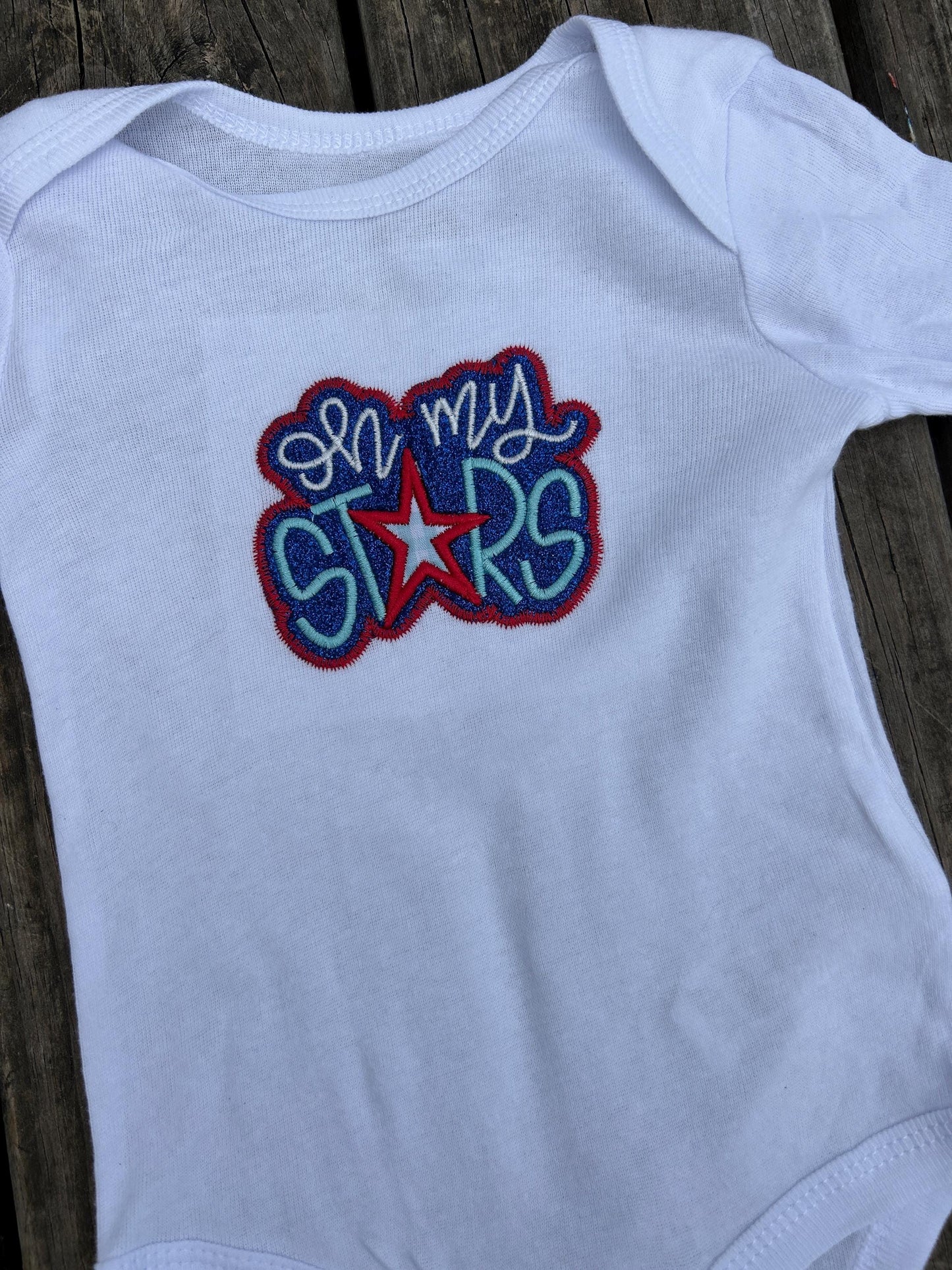 Patriotic Infant Oh My Stars 4th of July Bodysuit