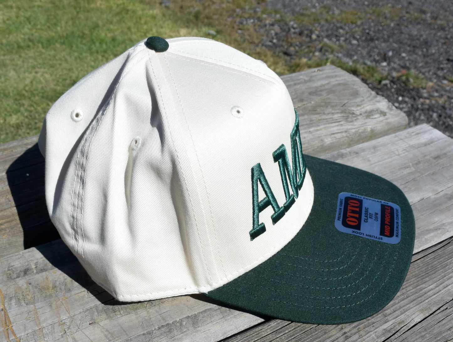 Embroidered 3D Puff Amen Trucker Hat: Two Tone Faith Base Hat, Jesus Trucker Cap