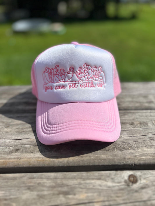Christian Trucker Hat: Embroidered Last Supper, Faith-Based Gift