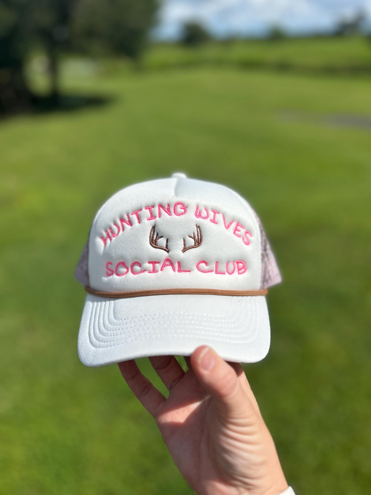 Embroidered Hunting Wives Social Club Trucker Hat