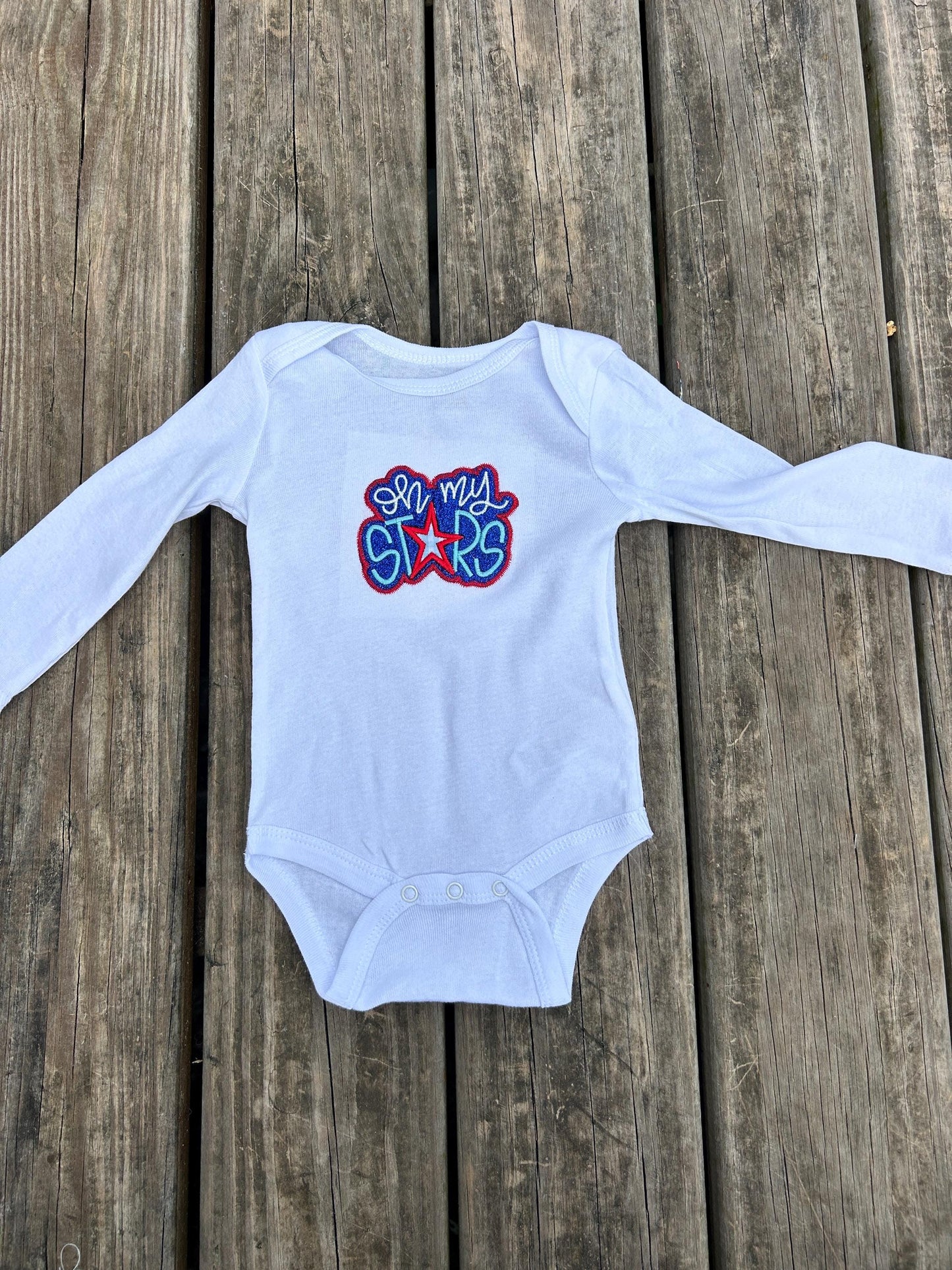 Patriotic Infant Oh My Stars 4th of July Bodysuit
