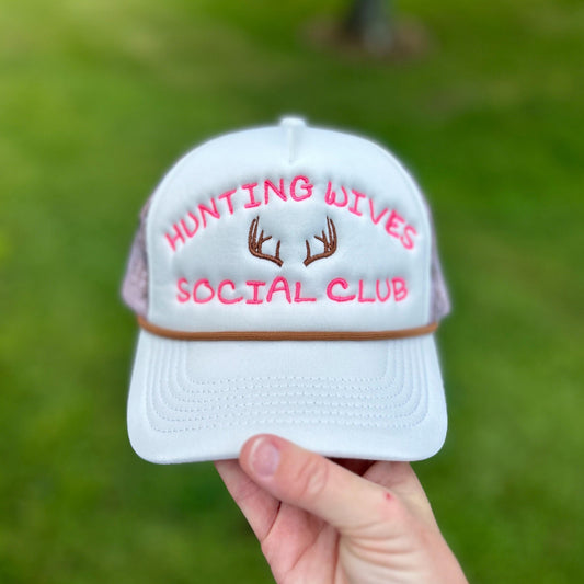 Embroidered Hunting Wives Social Club Trucker Hat