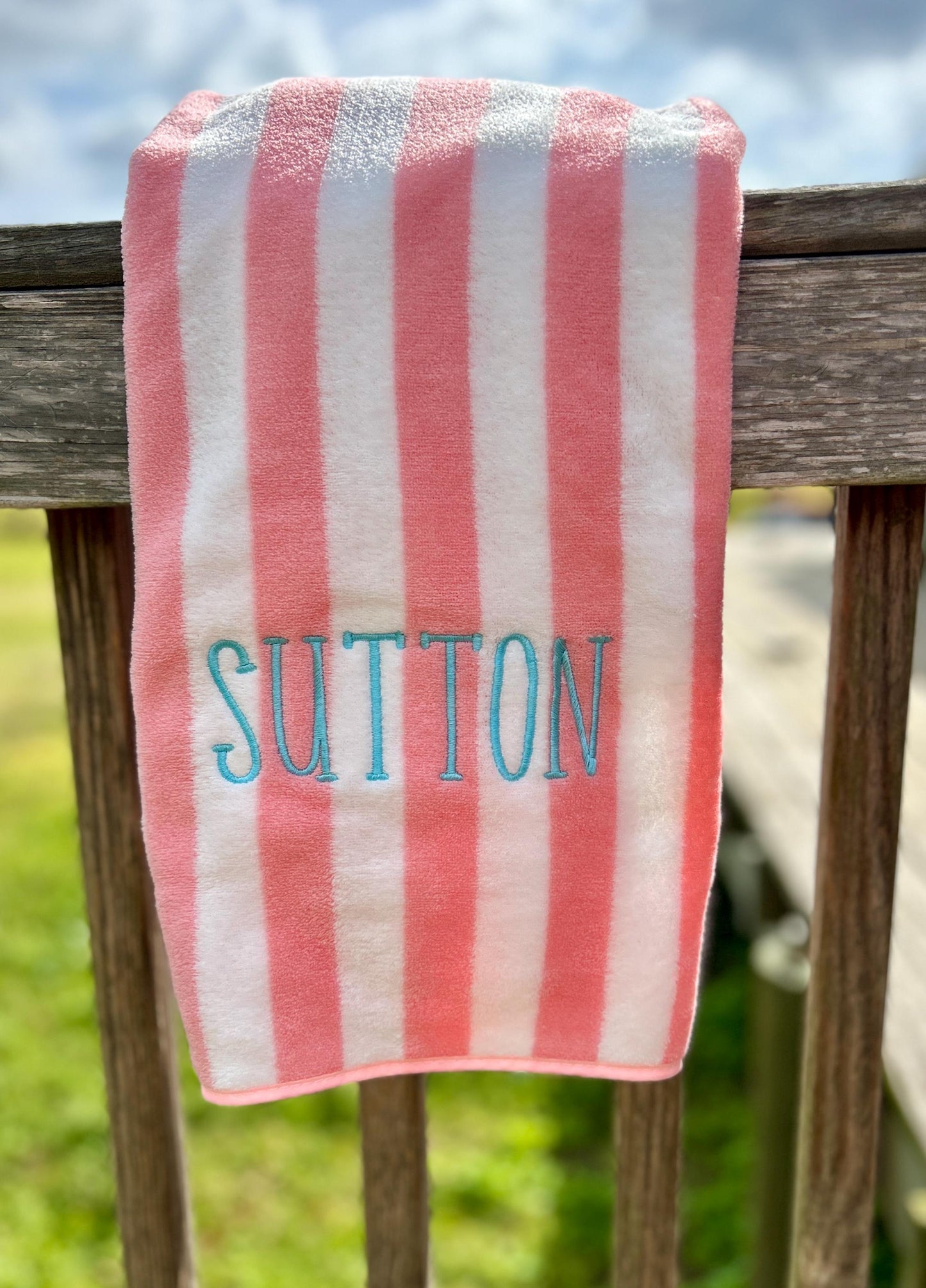 Customized Beach & Pool Towels, Embroidered Gifts for Bridesmaids, Vacations, Bachelorette Parties