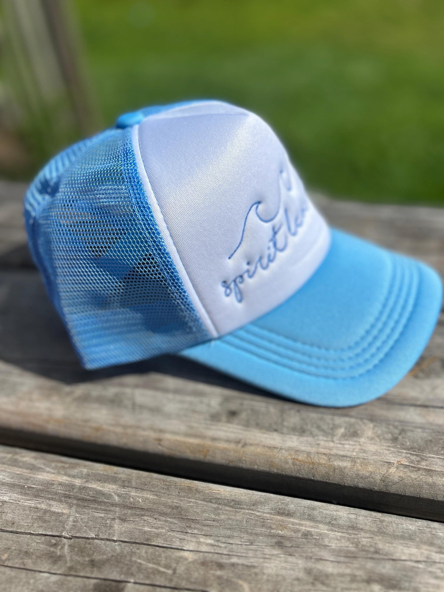 Embroidered Christian Trucker Hat: Spirit Lead Me, Faith-Based Gift