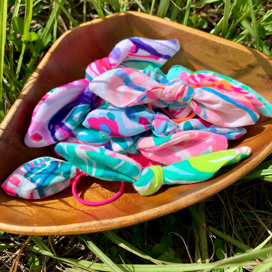 Mystery Pack, Knotted Hair Ties, Toddler Bows