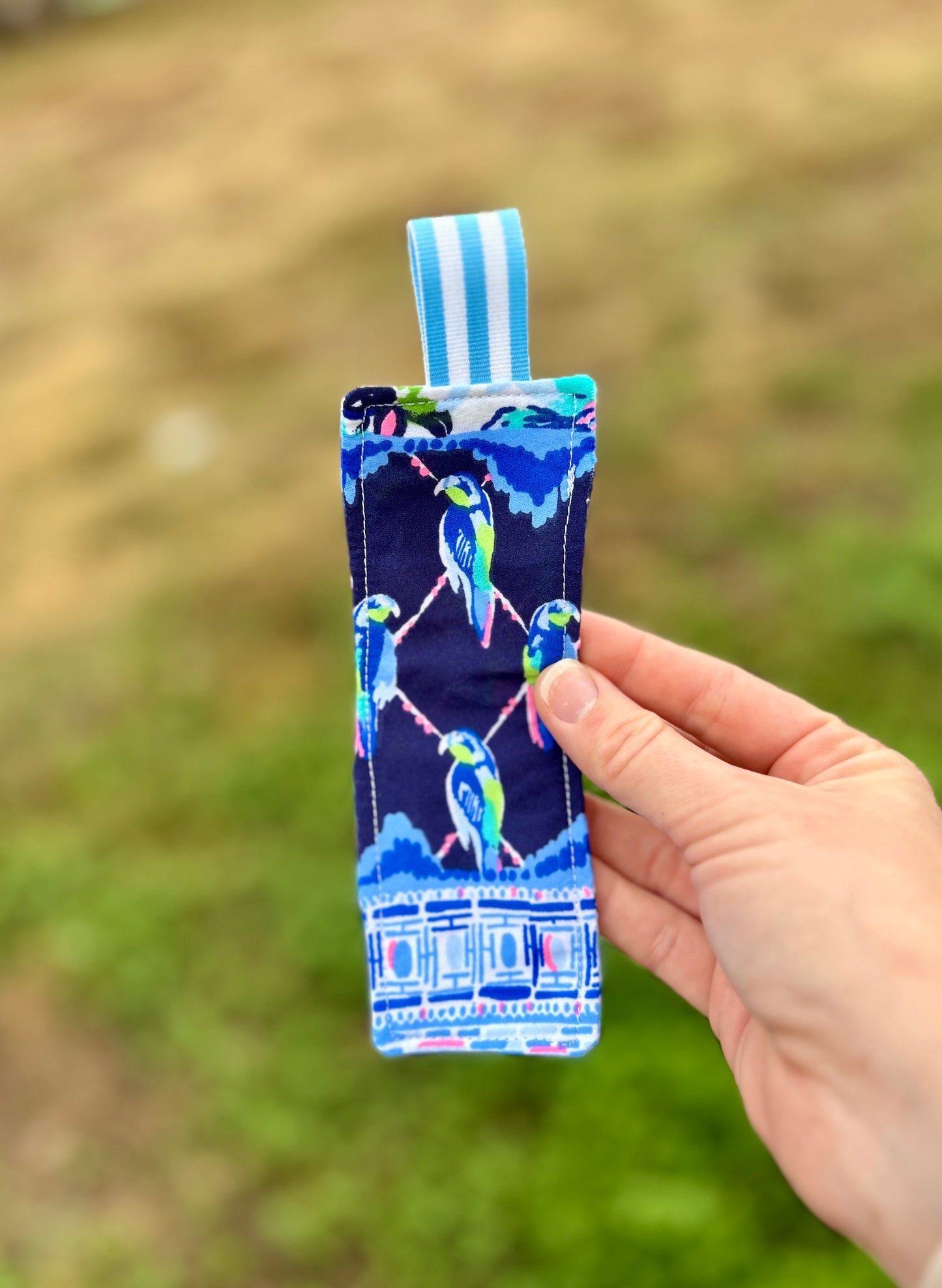 Handmade Fabric Bookmark: Colorful Preppy Book Lover Gift