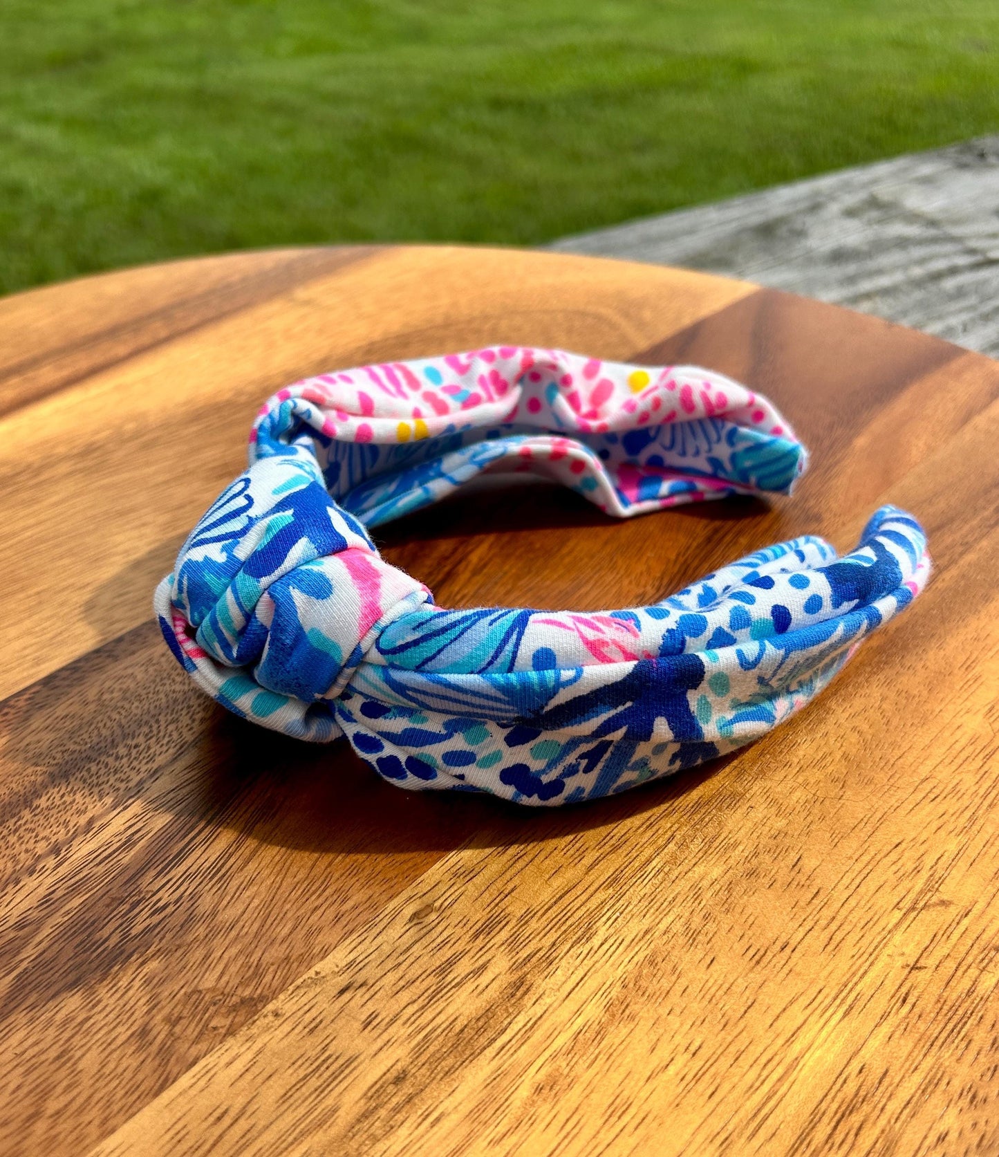Palm Beach Style Headband Preppy Top Knot Headband