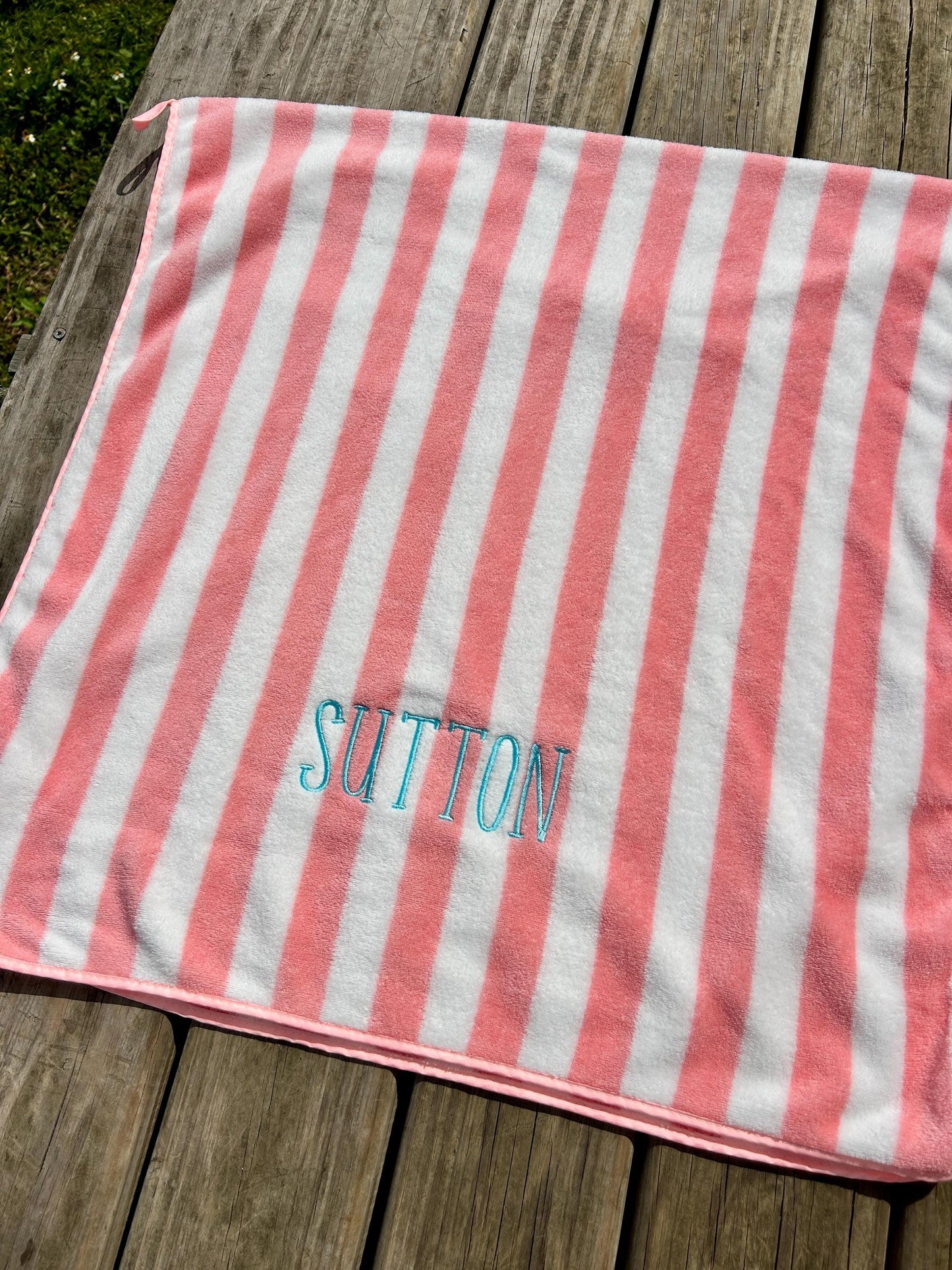 Customized Beach & Pool Towels, Embroidered Gifts for Bridesmaids, Vacations, Bachelorette Parties