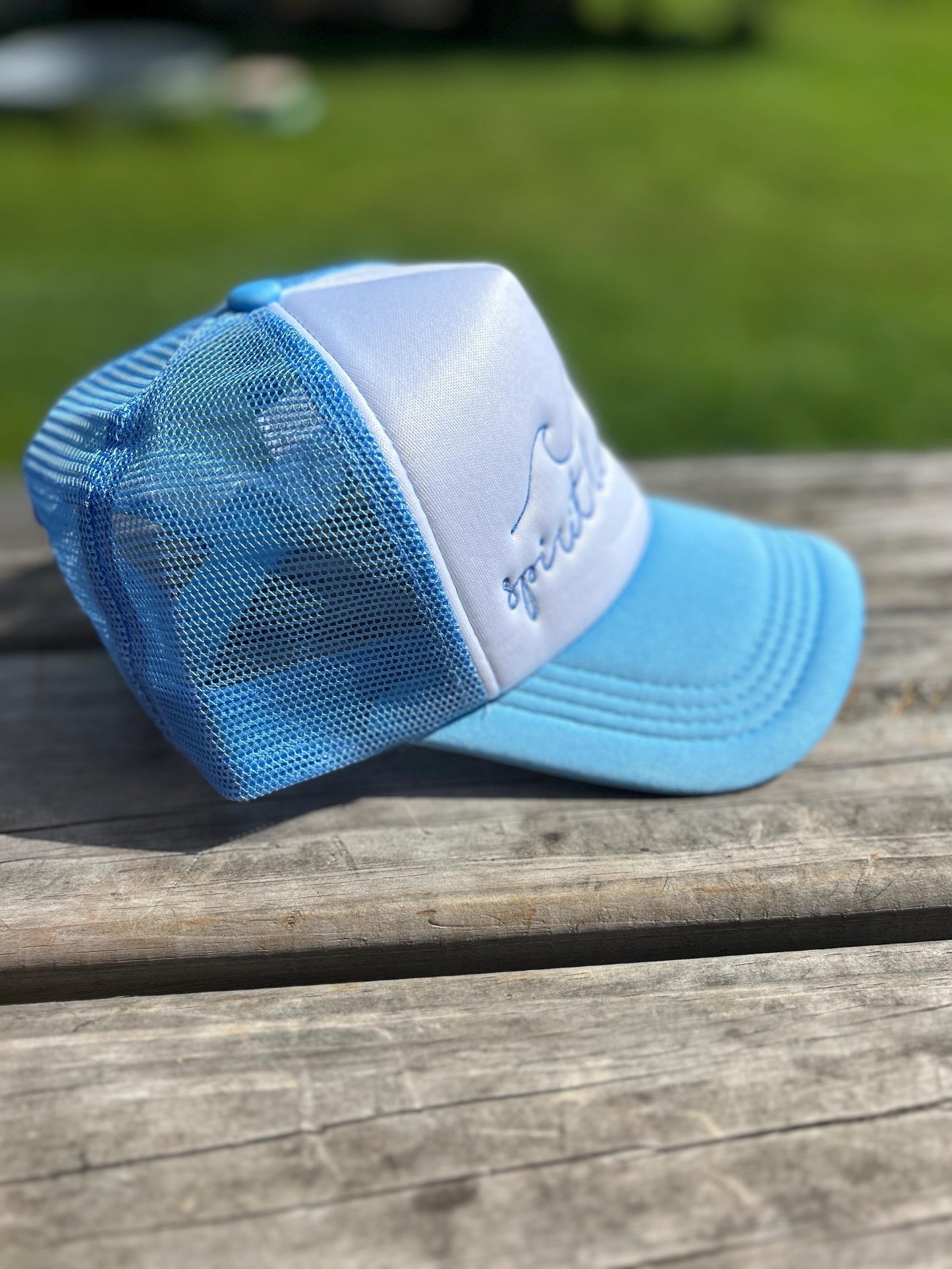 Embroidered Christian Trucker Hat: Spirit Lead Me, Faith-Based Gift