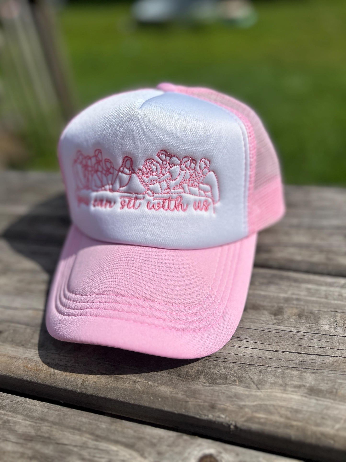 Christian Trucker Hat: Embroidered Last Supper, Faith-Based Gift